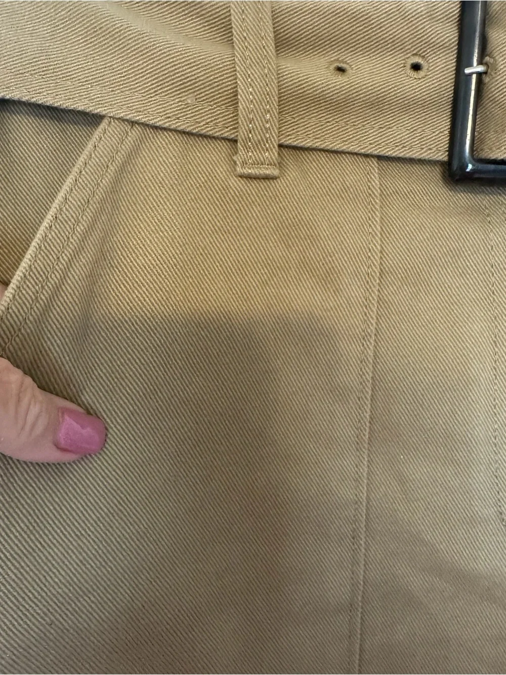 BANANA REPUBLIC Utility Mini Skirt with Belt  SIZE: 6   #P - Picture 3 of 7